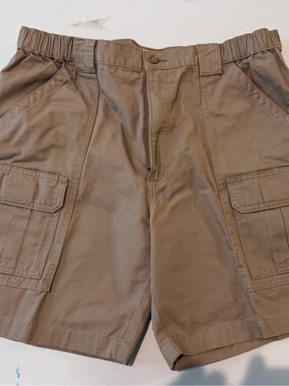 NWT Savane Men’s Hiking Cargo Shorts Khaki Size 36 100% Cotton - Picture 5 of 11